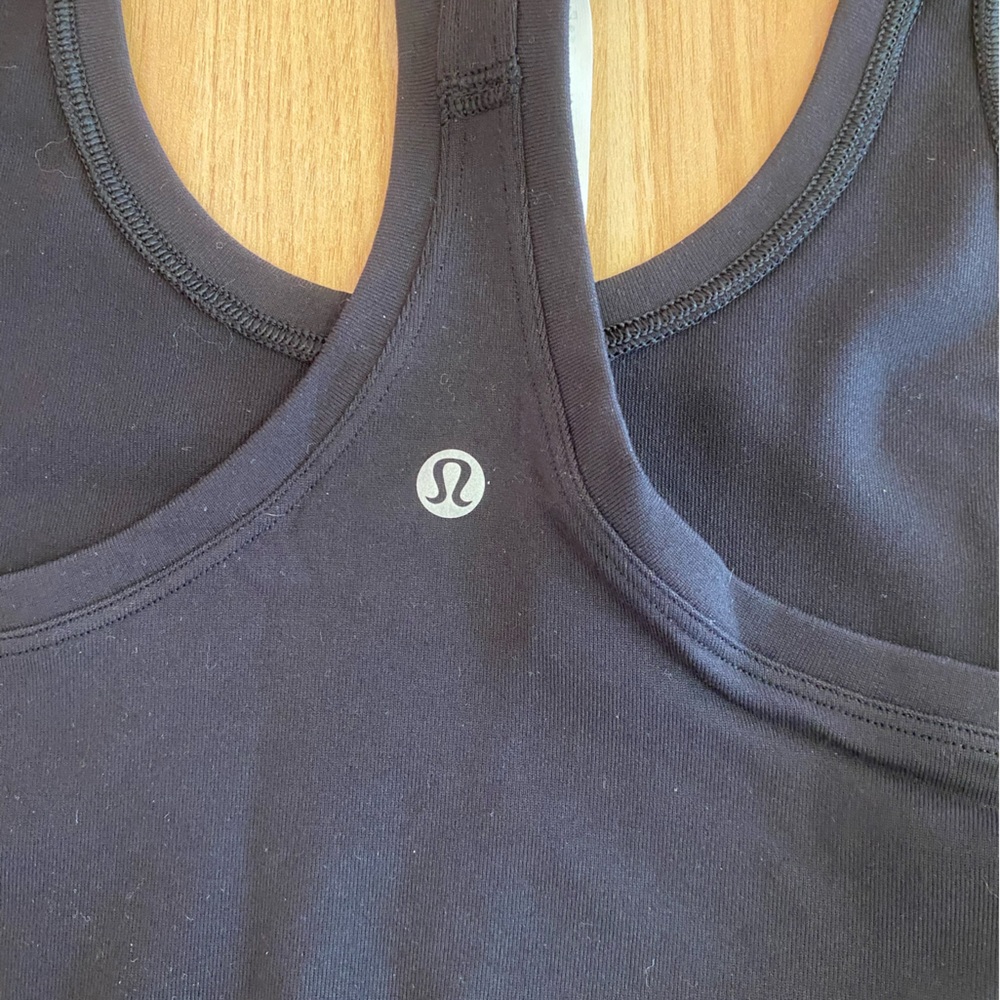lululemon Black Racerback Tank Top - Picture 3 of 3